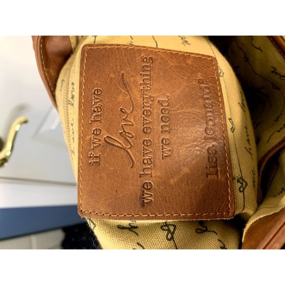 Lisa Leonard We Have Love Tote in Honey Brown - Picture 4 of 9